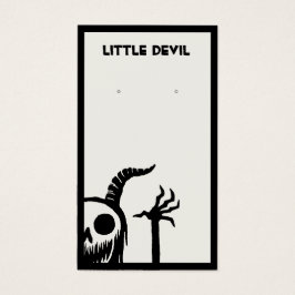 Halloween demon Skull-uppläsningskort för Visning Visitkort