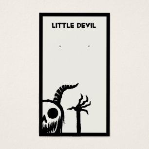 Halloween demon Skull-uppläsningskort för Visning Visitkort