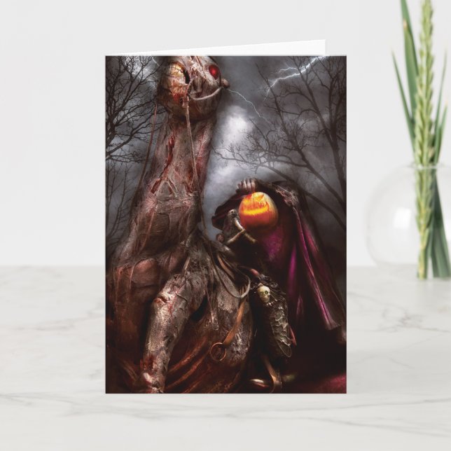 Halloween - den huvudlösa skicklig ryttare kort (Framsida)