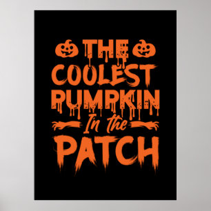 Halloween den kolaste pumpen i Julafton Poster