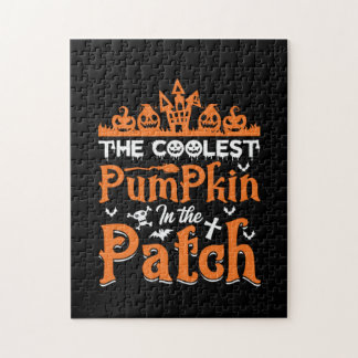 Halloween den kolaste pumpen i Julafton Pussel