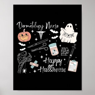 Halloween Dermatologi Nurse Aesthetic Injector Bot Poster