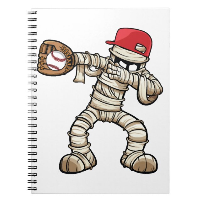 Halloween Design for Baseball Lovers Anteckningsbok (Framsidan)