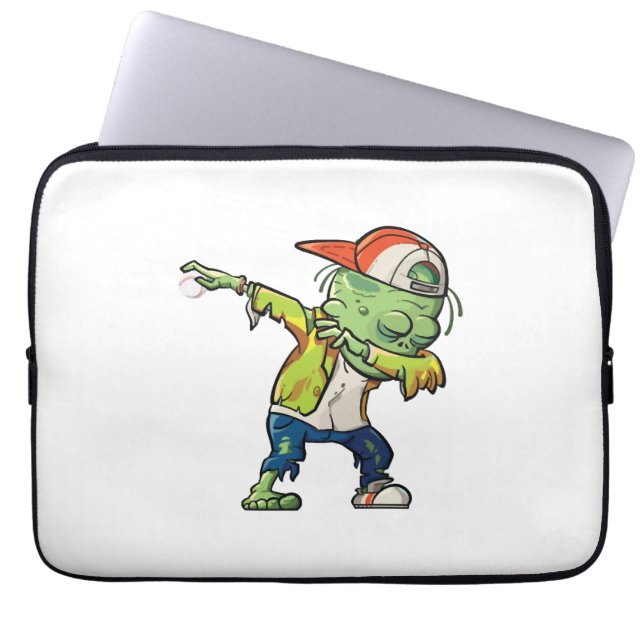 Halloween-design för basebollentusiaster laptop fodral (Framsidan)