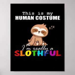 Halloween Design för late, Det här är min mänsklig Poster
