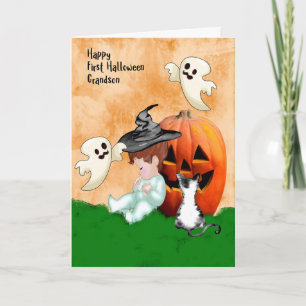 Halloween-design för morson med Pumpkin Kort