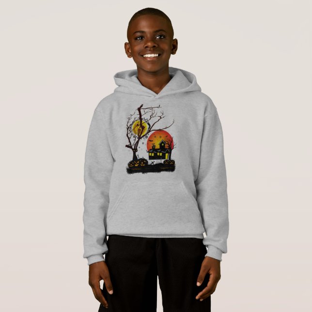 Halloween-design Tee Shirt (Hel framsida)