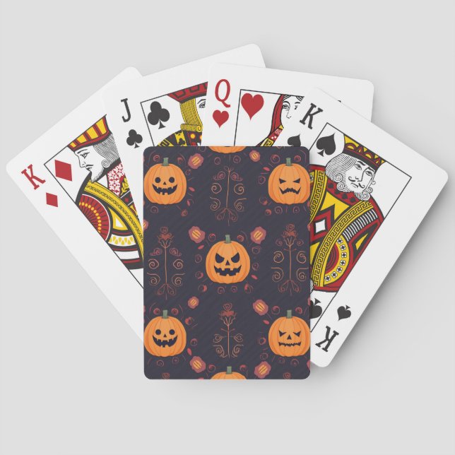 Halloween-designkort Casinokort (Baksidan)