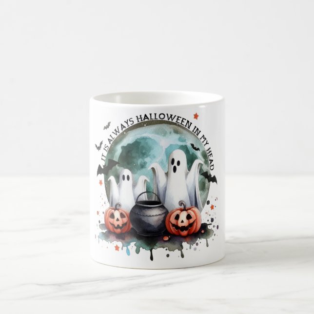 HALLOWEEN Det är alltid Halloween i mitt huvud Kaffemugg (Center)