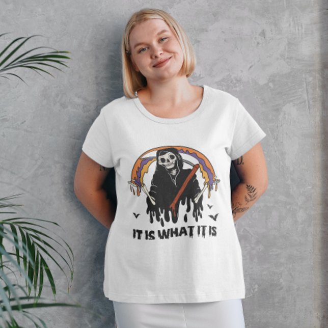 HALLOWEEN DET ÄR VAD DET ÄR GRIM REAPER T SHIRT (Skapare uppladdad)