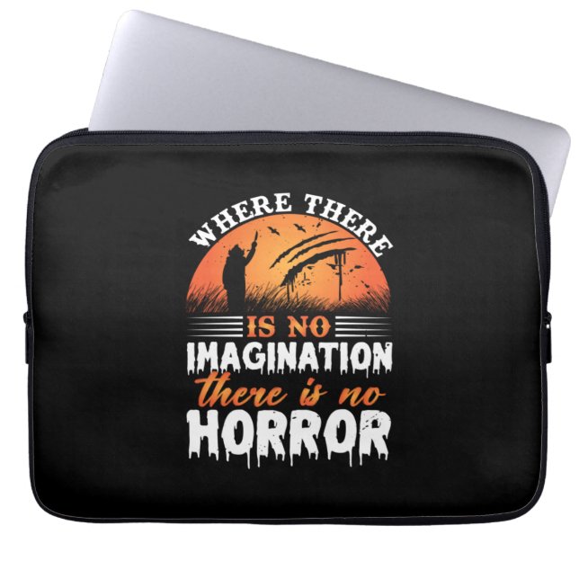 Halloween, det finns ingen fasa laptop fodral (Framsidan)
