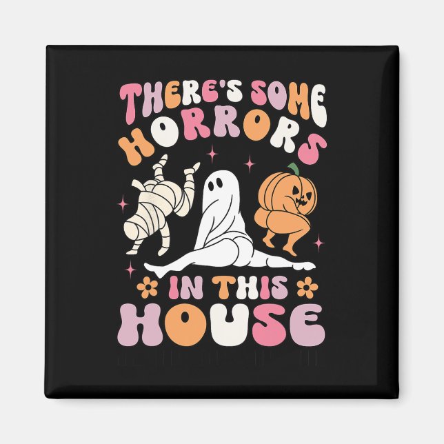 Halloween Det finns några fasor här i huset Ghost Magnet (Framsidan)