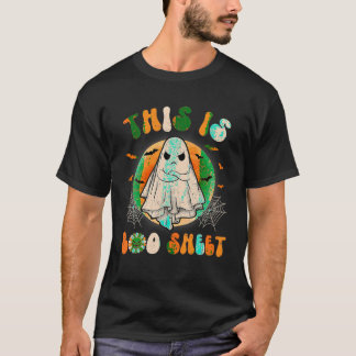 Halloween det här är Boo Lakan Ghost Retro t Sh T Shirt