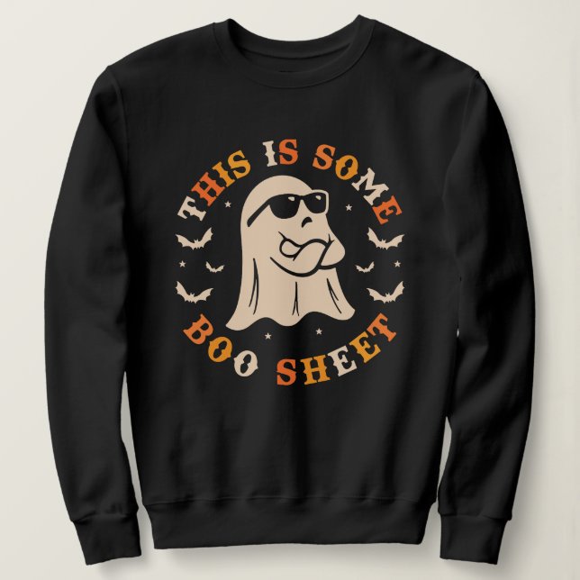 Halloween Det här är lite Boo Lakan Funny Ghost T Shirt (Design framsida)