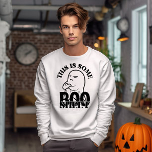 Halloween det här är lite Boo Lakan, roligt Ghost Lång Ärmad Tröja