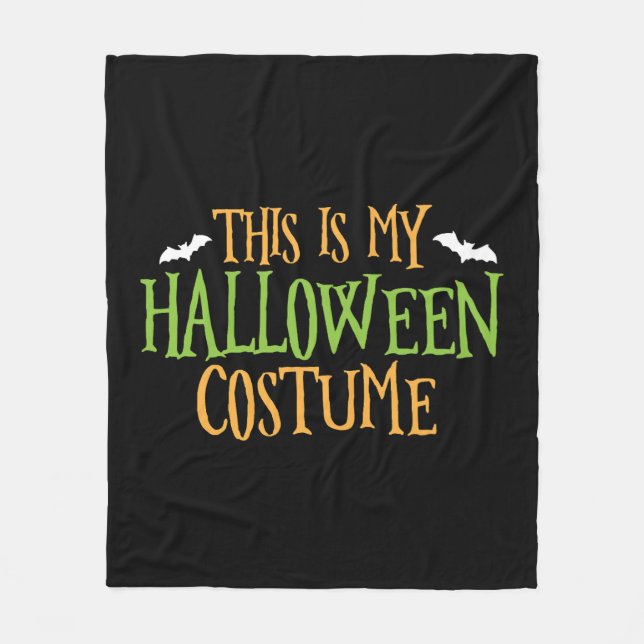 Halloween - det här är min Halloween-dräkt Fleecefilt (Framsidan)
