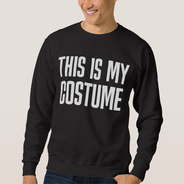 HALLOWEEN, DET HÄR ÄR MIN KOSTUME T-SHIRT LÅNG ÄRMAD TRÖJA (Framsida)