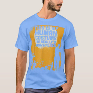 Halloween det här är min mänskliga dräkt Im Verkli T Shirt