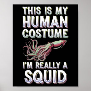 Halloween, det här är min mänskliga dräkt jag är V Poster