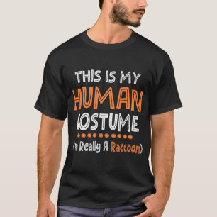 Halloween, det här är min mänskliga dräkt jag är V T Shirt