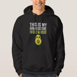 Halloween det här är min mänskliga dräkt jag är Ve Hoodie