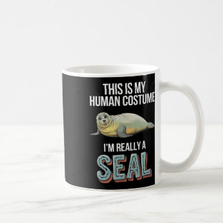 Halloween det här är min mänskliga dräkt jag är Ve Kaffemugg