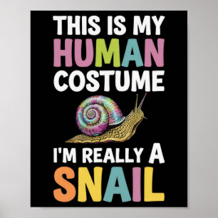 Halloween det här är min mänskliga dräkt jag är Ve Poster