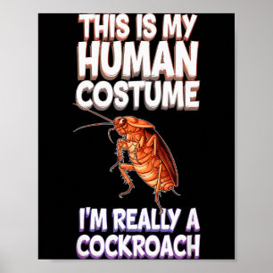 Halloween Det här är min mänskliga kostym Jag är v Poster