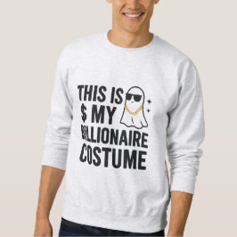Halloween Det här är min miljardärskostym Lång Ärmad Tröja