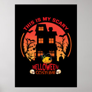 Halloween det här är min Scary Helloween Costume Poster
