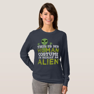 Halloween det här är min Verkligen för humanisten T Shirt