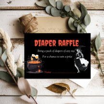 Halloween Diaper Raffle Baby är ett bryggkort