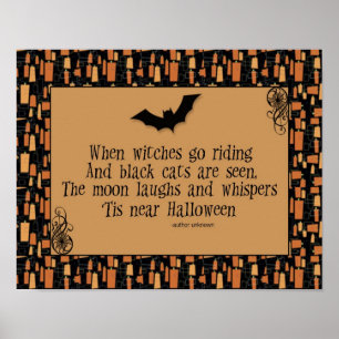 Halloween diktaffisch poster