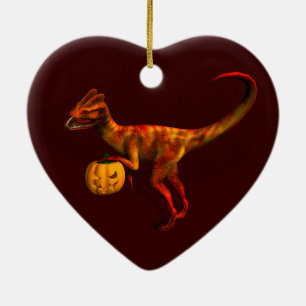 Halloween Dilofosaurus Julgransprydnad Keramik