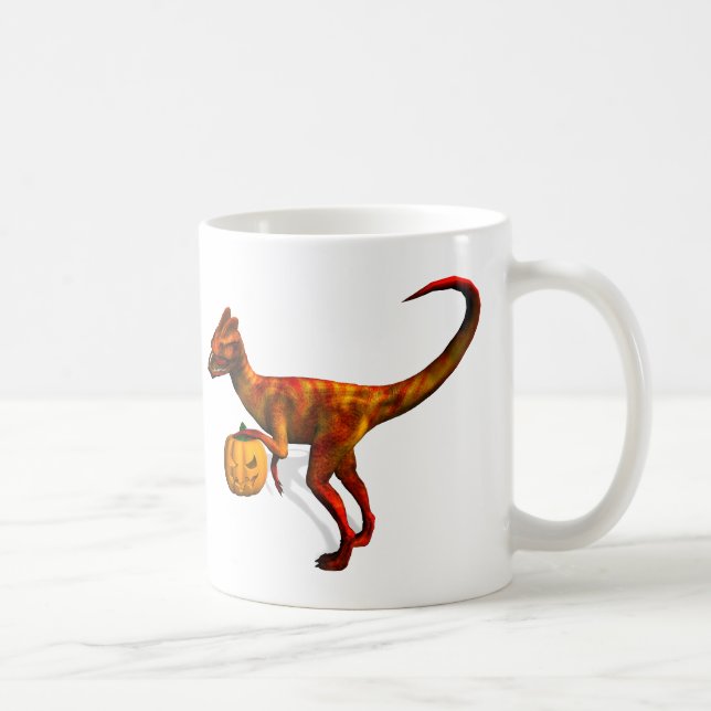 Halloween Dilofosaurus Kaffemugg (Höger)