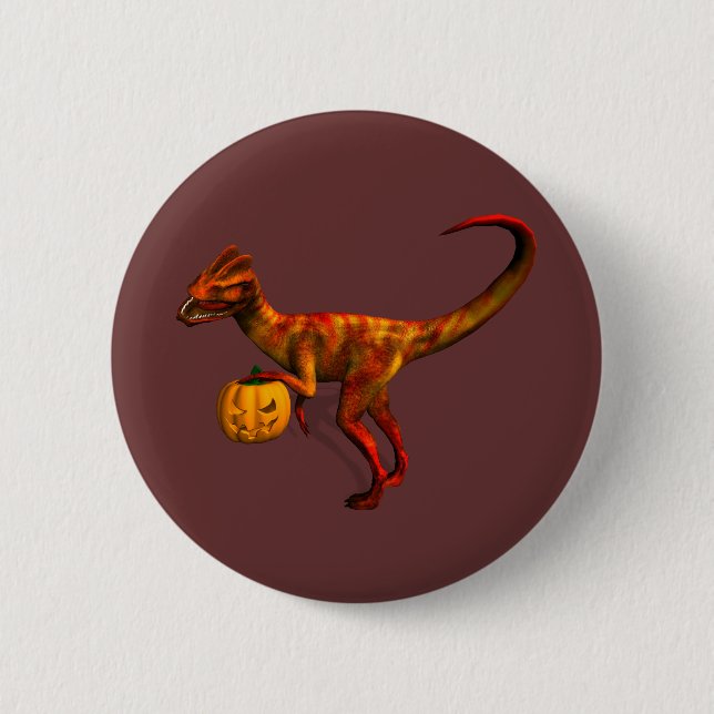 Halloween Dilofosaurus Knapp (Framsida)
