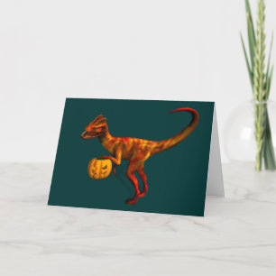 Halloween Dilofosaurus Kort