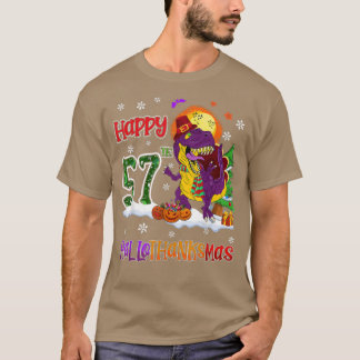 Halloween Dinosaur Christmas Nana Papa 57th HalloT T Shirt
