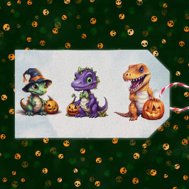 Halloween Dinosaur Dino-Mash Party Presentetikett