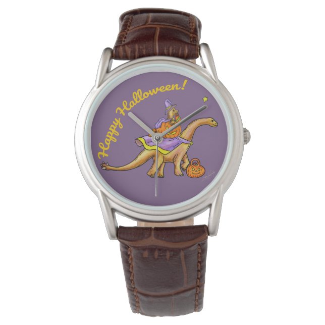 Halloween Dinosaur Wrist Watch Mamma & Baby Armbandsur (Framsida)