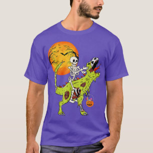 Halloween Dinosaur Zombie T Re Skeleton Boys Toddl Shirt