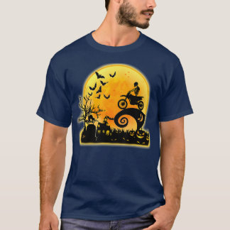 Halloween Dirt Bike Costume Funny Motocross Dirt T Shirt