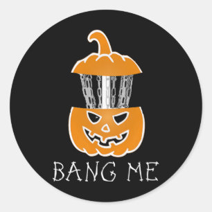 Halloween Discgolf Pumpa Frisbeegolf Ng Me Ske Runt Klistermärke