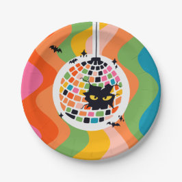 Halloween Disco Boll Papper Plate