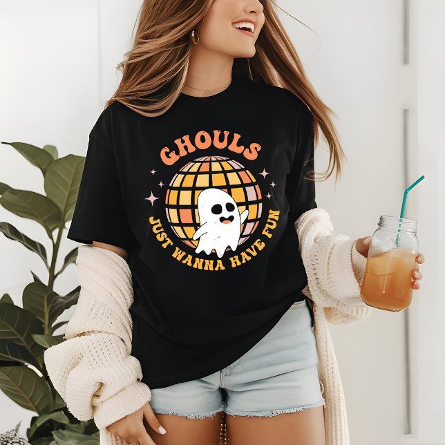 Halloween Disco Party Ghoul Modern Funny T Shirt (Skapare uppladdad)