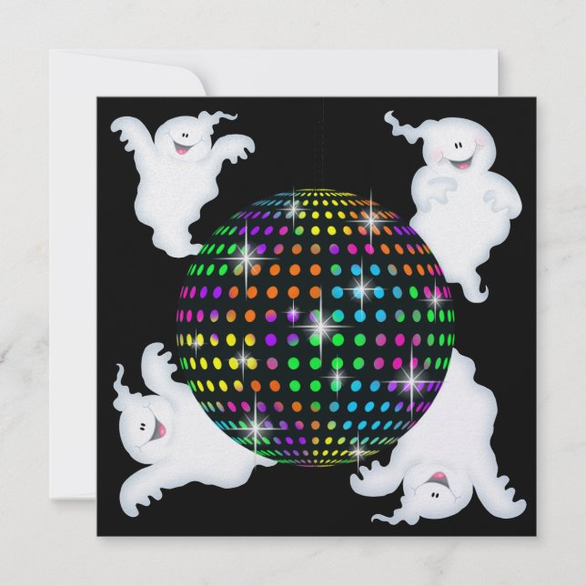 Halloween DISCO Party - SRF Inbjudningar (Framsida)