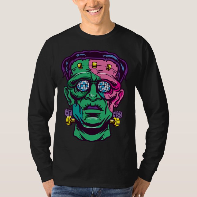 Halloween Disco Zombie T Shirt (Framsida)