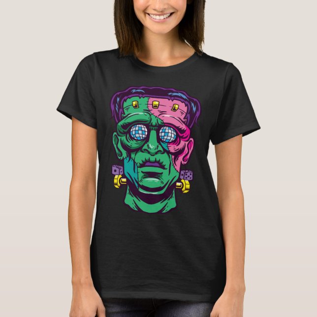 Halloween Disco Zombie T Shirt (Framsida)