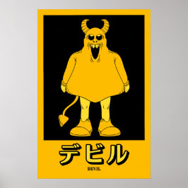 Halloween Djävulen Poster