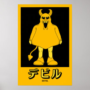 Halloween Djävulen Poster